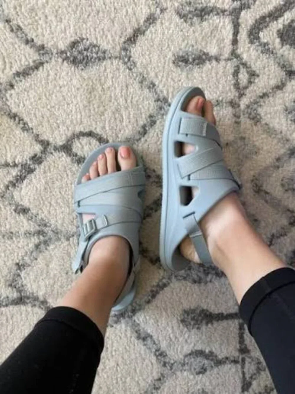 Chaco Women's Chillos Sport Sandals in Aqua-Gray - JCH108614